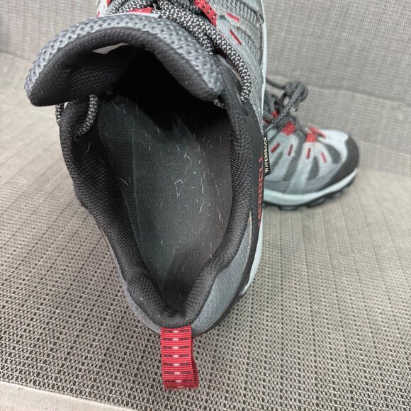 Merrell Alverstone 2 Mens Size 10.5 Gray/Red Waterproof Hiking Shoes - Picture 5 of 8